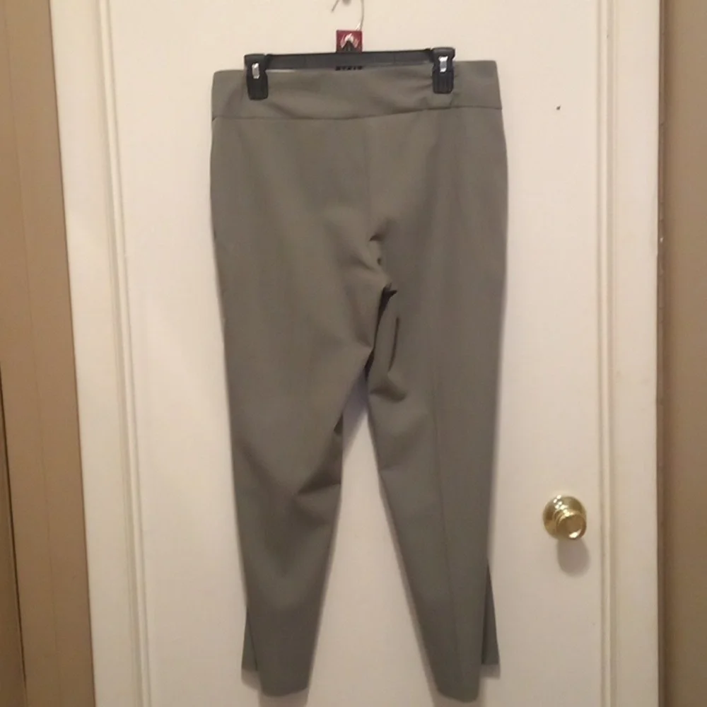 INVESTMENTS Petites Dress Business Slacks/Pants Gray Pull-On Stretch -Size 10P S - Picture 4 of 6